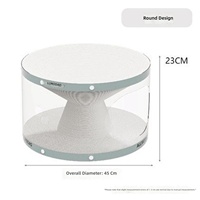 Grattoir pour chat de luxe, grand format, double couche, transparent, minimaliste, résistant à l'usure, en carton noir anti-déchirure pour intérieur
