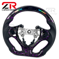 Accessoires intérieurs pour Honda Civic 9e génération LXR Si, cuir véritable, fibre de carbone forgée personnalisée, volant sport LED RPM
