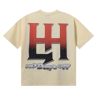 T-shirt surdimensionné pour homme Life Hustlers, imprimé football européen et américain, design à grands caractères, tendance