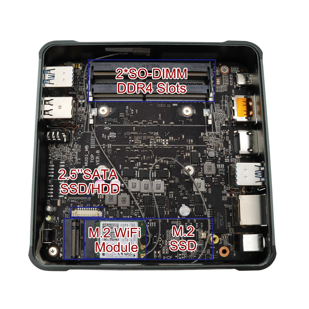 Mini PC Core I5 8265U & I7 8565U - Win 10 Pro Gaming PC