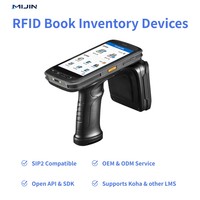 Pembaca Inventaris Perpustakaan RFID Genggam, Pengumpul Data RFID UHF Portabel untuk Penghitungan Stok Buku, Manajemen Aset Perpustakaan