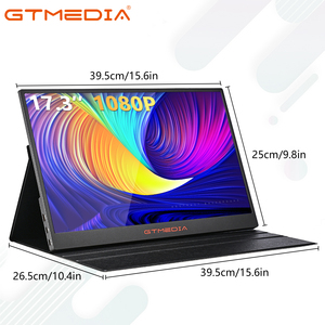 จอแบบพกพาขนาด17.3นิ้ว1080P FHD IPS มอนิเตอร์พกพาขนาดใหญ่สำหรับแล็ปท็อป Mac PC PS4/5สวิตช์ขยายหน้าจอแล็ปท็อป - Product Image 2