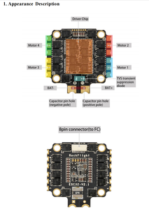 ESC RFESC-65A en plastique, sortie stable, dissipation <span class=keywords><strong>thermique</strong></span> efficace, gestion <span class=keywords><strong>thermique</strong></span> pour drones de course FPV et pièces d'avions RC - Product Image 3