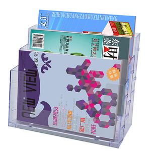 Kejea A4 4 tầng Acrylic Brochure chủ tờ rơi nhà hàng khách sạn cửa hàng rõ ràng treo tường hiển thị đứng - Product Image 5