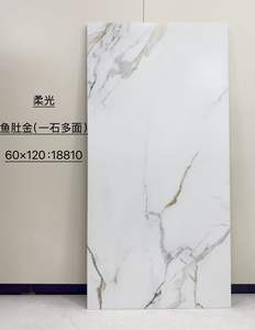 Nouvelle Arrivée Carreaux en Céramique Glaçurée Douce 600x1200mm Style Crème Français Couleur Unie Faible Saturation Briques Céramiques Salle de Bain Garantie 5 Ans - Product Image 1