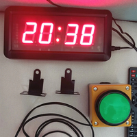 4-Digit LED jam hitung mundur Stopwatch Mini Digital pengendali jarak jauh Chronometer Rush menjawab tombol kompetisi dapat dipilih untuk