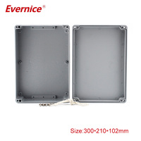 Boîtiers en aluminium moulé sous pression Boîtier d'instrument électronique Boîte de jonction Boîtier PCB 300*210*102mm