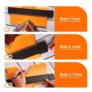 Medidor de Contornos de Grado Industrial y para Bricolaje - Herramienta de Perfil de Plástico ABS de Alta Calidad para Trabajos en Madera, Personalizable OEM - Product Image 3