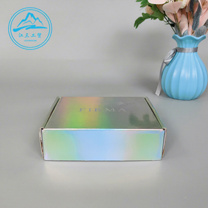 Boîte à chaussures oblongue recyclable au laser en papier kraft avec rabat, pour rangement et emballage de chaussures de sport, impression personnalisée, marron <span class=keywords><strong>original</strong></span> - Product Image 1