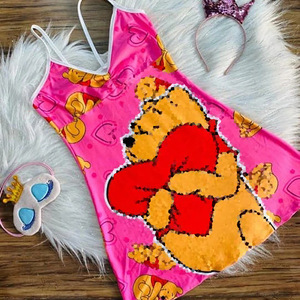 Conjunto de Pijama Familiar con Tirantes, Bonito Conjunto de Pijama Corto con Estampado de Dibujos Animados, Ropa de Dormir, Pijama para Estudiantes, Conjunto de Dos Piezas para Mujer - Product Image 4
