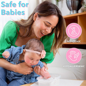 Nouveau <span class=keywords><strong>Kit</strong></span> de Moulage 3D Empreintes de Pieds et de Mains de Bébé Transfrontalier, Ensemble de Souvenirs <span class=keywords><strong>pour</strong></span> Nouveau-né et Baby Shower, Sûr <span class=keywords><strong>pour</strong></span> Bébé, Hypoallergénique - Product Image 3