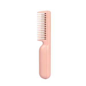 Hair Straightening Comb New 2 in 1Hair Straightener Portable Mini Wireless Cordless Hair Flat Iron Styling
