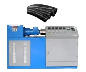 Ligne de production électrique flexible de conduits ondulés Machine de tuyau ondulé en plastique PE PP PVC Moteur principal personnalisé