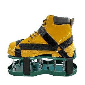 Aérateur de jardin Dzt Spike, profondeur de piquage 8 cm, jaune, avec base à ressort pour ameublir le sol - Product Image 5