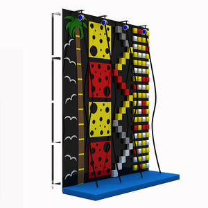 Soporte de escalada montado en la pared de fábrica, pared de escalada en roca personalizada para patio interior, para niños y adultos - Product Image 2