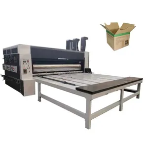 Maatwerk Goede Kwaliteit Semi-Automatische Flexo Printmachine 2 3 4 Kleurenprinter Slotter Matrijsmachine