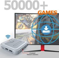 Super Console X Pro Mini TV Box Reproductor de Videojuegos Inalámbrico 2.4G con Más de 50,000 Juegos Retro Compatible con PSP PS1 DC N64 Tipo de Enchufe EE. UU.