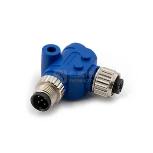NMEA 2000 Marine Connector CAN Network Male to Female Molded Cable T Power Adapter M12 5 Pin Connector