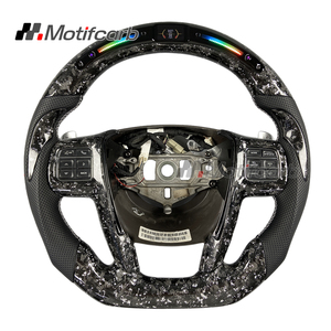 Volant intelligent LED personnalisé en fibre de carbone forgée argentée pour Chrysler 200 200S 300 300C 2011 2012 2013 2014 - Product Image 1