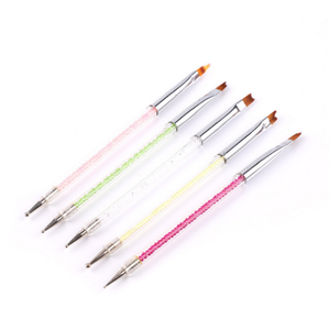 Pinceau de précision pour nail art, personnalisé, pour cheveux et ongles, 5mm 9mm 11mm 15mm 25mm, Kolinsky synthétique, ultra fin, pour le dessin de lignes et la peinture de détails - Product Image 4
