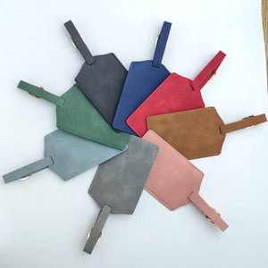 Etiqueta de <span class=keywords><strong>equipaje</strong></span> de cuero PU con logotipo personalizado o estampado en lámina plateada o dorada, bajo MOQ, <span class=keywords><strong>para</strong></span> venta al por mayor o personalizada, <span class=keywords><strong>para</strong></span> viajes - Product Image 2