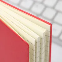 Cuaderno de Regalo Personalizado al por Mayor, con Cubierta de Cuero PU, Tamaño Personalizado, Hojas Sueltas, Encuadernación Cosida con Hilo