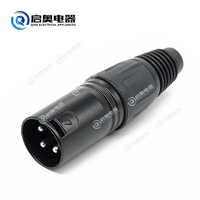Équipement audio-vidéo professionnel, modèle Qiao YPC-1080, connecteur XLR mâle et femelle à 3 broches, connecteur en cuivre plaqué argent