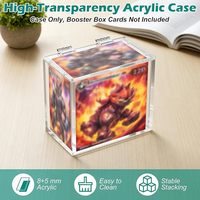 Geling Skillful Manufacture Boîtier de présentation en acrylique à couvercle articulé pour ETB et Booster Box Elite Trainer, en promotion