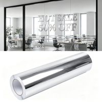 Transparante, weerbestendige PVC metallic vinyl snijfolie, UV-bestendig, belvrij, permanente lijm, geschikt voor glazen deuren, ramen en winkelpuien