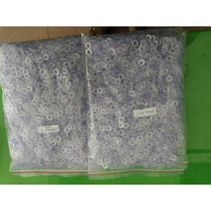 Flat Plastic Insulating <b>Washers</b> 10x6.6x2.5mm Transparent For General Industry Use Dongguan Made - Product Image 1