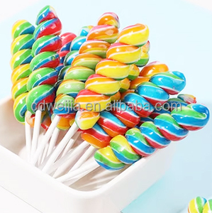 Bâtons de <span class=keywords><strong>sucette</strong></span> écologiques en forme de spirale colorée <span class=keywords><strong>sucette</strong></span> aromatisée fruitée avec présentoir en vrac emballé - Product Image 5