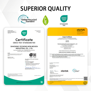 <span class=keywords><strong>Guata</strong></span> Agujada de Poliéster 150gsm Cara Simple Entretela Chaqueta Acolchada Firme Lavable OEKO TEX - Product Image 4