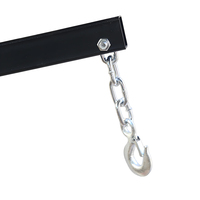 Grue de levage hydraulique pliable de 2 tonnes pour moteur, grue d'atelier avec levier facile pour le chargement et le levage de moteurs de véhicules