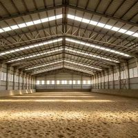 Edificio Prefabricado Personalizable de Acero para Caballos, Estructura de Acero Ligera para Establos