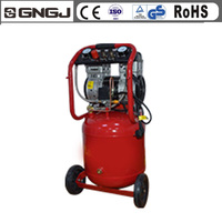 Réservoir vertical 50 litres AC portable piston sans huile gonfleur de pneu pas cher dentaire à faible bruit peinture sablage compresseur d'air