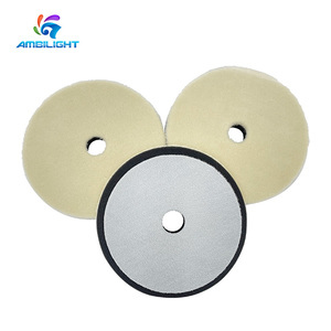 Miếng Lót Đánh Bóng Xe Hơi Bằng Da Cừu Cứng Chính Hãng OEM Miếng Lót Đánh Bóng Da Cừu Hoạt Động Kép 5 Inch - Product Image 6