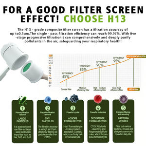 <span class=keywords><strong>Extracteur</strong></span> de poussière pour manucure et pédicure, filtre HEPA haute puissance 200W, silencieux et efficace, équipement de beauté pour salon, collecteur de poussière pour salon de manucure - Product Image 5