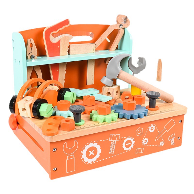 Новые поступления игрушек 2022, складной портативный деревянный ящик для инструментов, самодельная станция для ремонта зубчатых гаек