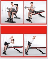 Banc de musculation réglable en gros pour la maison, équipement de gym, chaise romaine en métal avec corde de traction, banc de musculation à poids libre avec bande de résistance