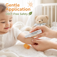 Vente en gros Marque privée Portable 13ml Stick anti-démangeaisons à base de plantes Gel botanique anti-moustiques pour enfants Essentiels de voyage