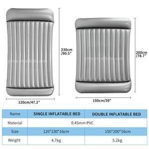 Materasso gonfiabile per massaggio ad aria con cuscino incorporato - Product Image 4