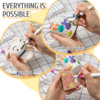 Vente directe fournisseur 36 couleurs aquarelle marqueurs stylo pointe fine écriture lisse PET/PLA matériel carte prise de notes planificateur