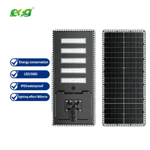 ไฟถนนโซลาร์เซลล์ ESG LED 60W 80W ออลอินวัน สำหรับภายนอกอาคาร ตัวเรือนอะลูมิเนียม กันน้ำ IP65 ความสว่างสูง 40/60/80W แบบรวมพลังงานแสงอาทิตย์ - Product Image 2