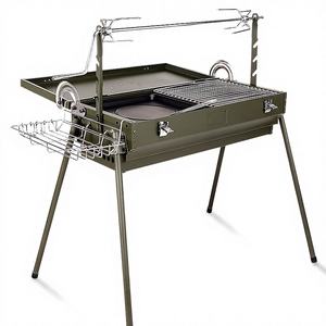 Parrilla de Barbacoa Plegable Portátil <span class=keywords><strong>para</strong></span> Exteriores, Parrilla de Carbón <span class=keywords><strong>para</strong></span> Montar en <span class=keywords><strong>el</strong></span> Coche, Parrilla de Carbón <span class=keywords><strong>para</strong></span> Acampar en la Naturaleza, <span class=keywords><strong>para</strong></span> Asar Pierna de Cordero - Product Image 1