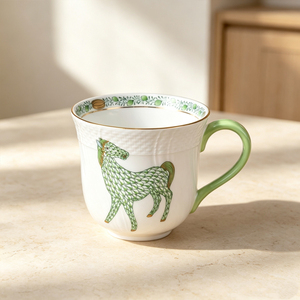 Tazas de Cerámica Personalizadas al por Mayor, Diseño de Sublimación, Tazas Bonitas para Cerveza con Diseños de Animales Verdes de Dibujos Animados - Product Image 3