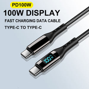 Cable de carga rápida para pantalla LED, cable USB tipo C a USB C PD100W 27W 5A para Macbook, IPad, Lenovo, portátil, Xiaomi, Samsung y Huawei - Product Image 2