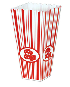 Vasos de Plástico Reutilizables Personalizados de 32 Onzas para Palomitas de Maíz, Vasos de Plástico Novedosos con Diseño Clásico de Rayas Rojas y Blancas para Cine - Product Image 3