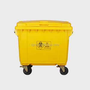 Beste Prijs En840 660 Liter Vierkante Plastic Ziekenhuis Bio Medisch Afval Afval Vuilniswagen <span class=keywords><strong>Trolley</strong></span> Prullenbak - Product Image 6