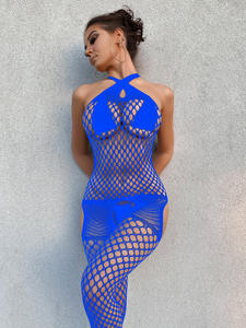 Combinaison pour femme, sexy, en filet transparent, moulante, combinaison pour femme, <span class=keywords><strong>taille</strong></span> <span class=keywords><strong>haute</strong></span>, décontractée, élégante, pour le travail, combinaison une pièce - Product Image 4