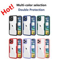 Vente en gros 360 Full Covers TPU + Acrylique étui de téléphone portable pour iPhone 15 14 13 12 11 Plus Pro Max Case PPC04